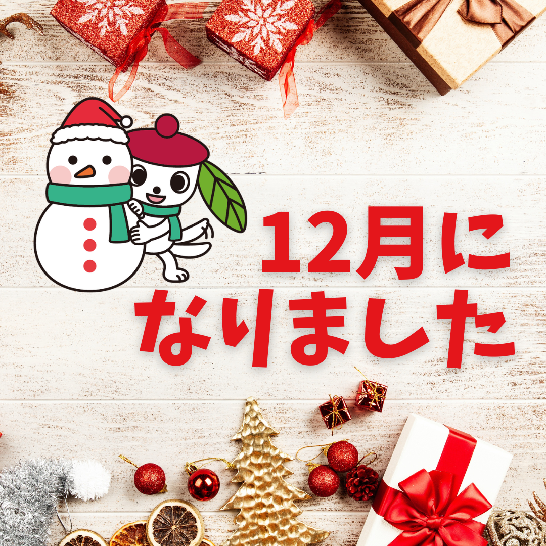 12月になりました