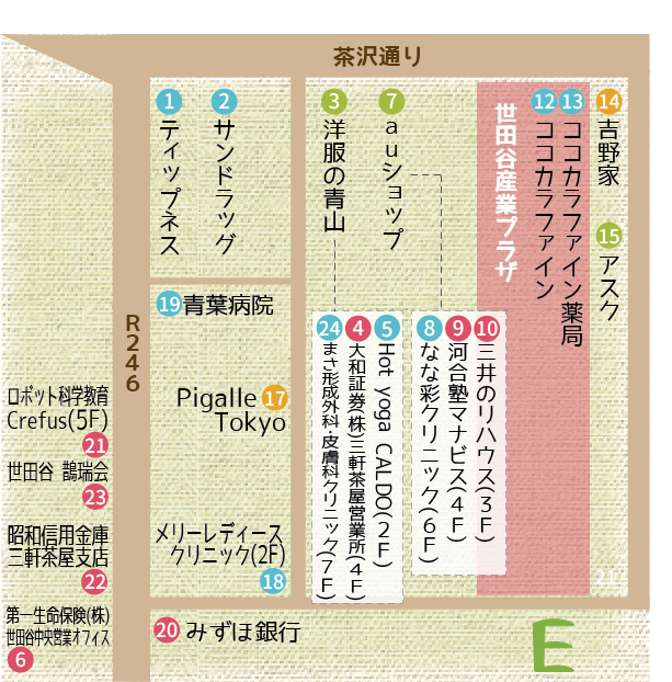 エリアE