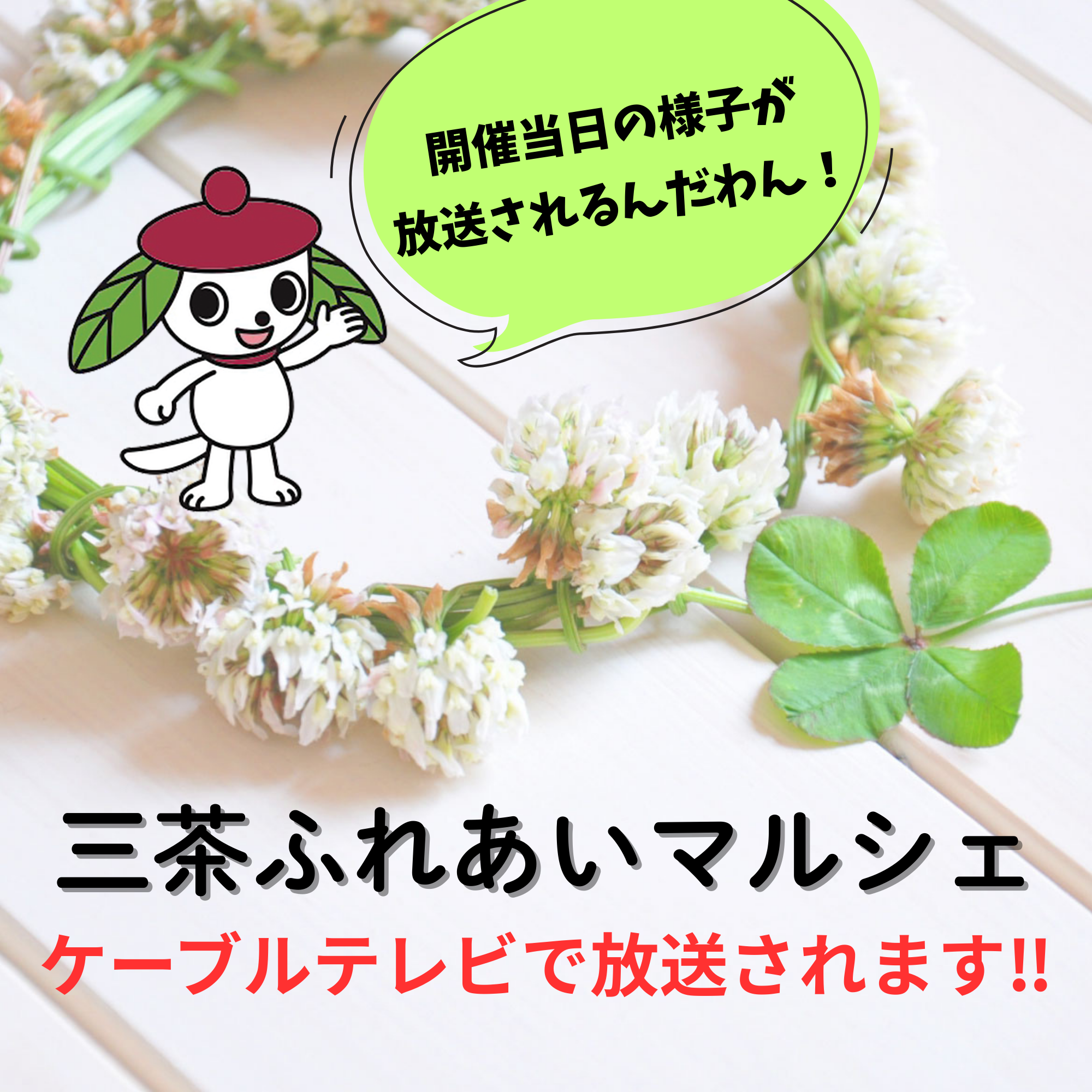 ケーブルテレビiTSCOMで放送されます